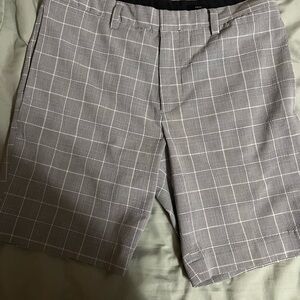 H&M Light Gray Checkered Men's Shorts